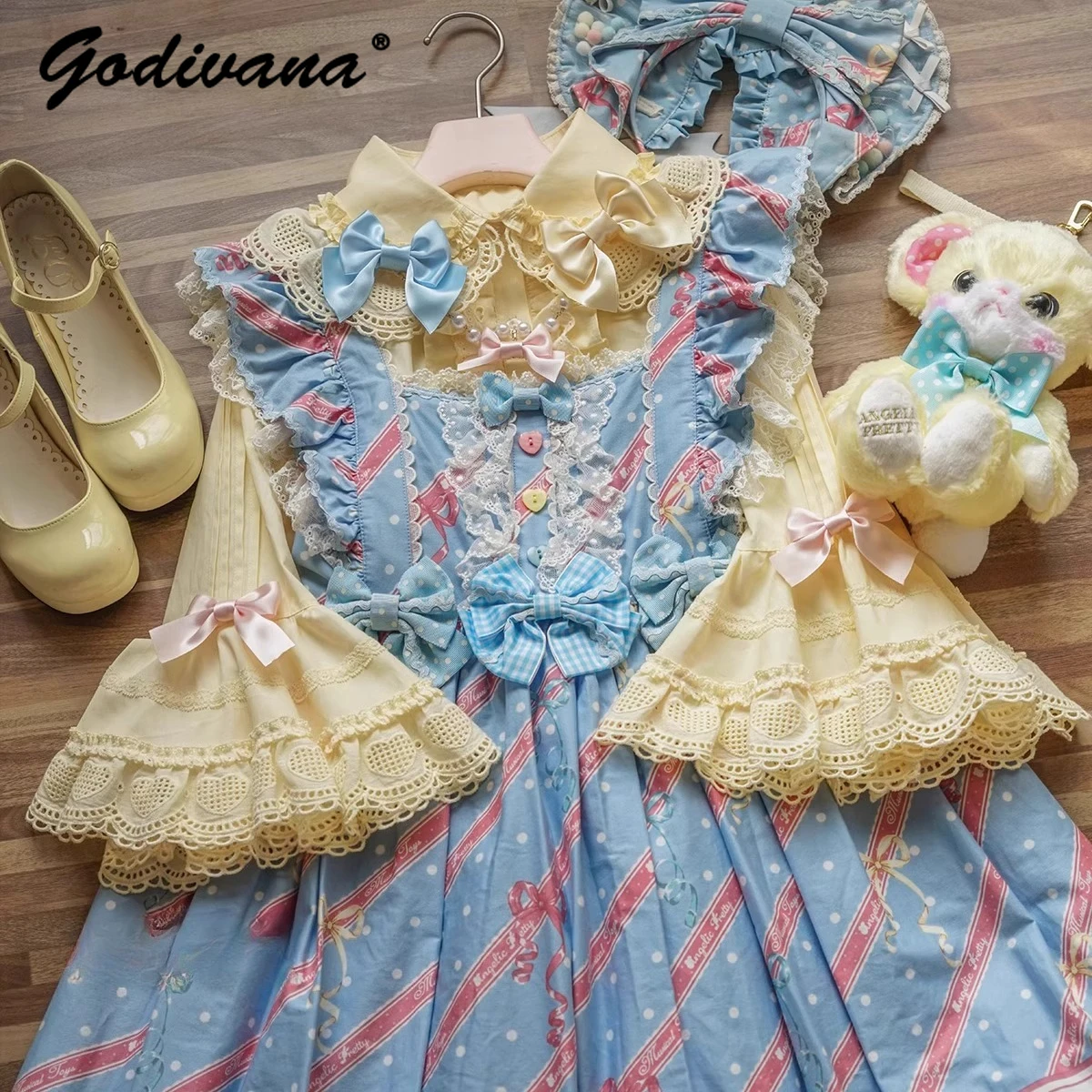 Original Lolita Half Sleeve Cotton Shirt Spring Summer Girl Women's Sweet Bow Chain Flare Sleeve Blouse Shirt Cos Inner Tops
Original Lolita Half Sleeve Cotton Shirt Spring Summer Girl Women's Sweet Bow Chain Flare Sleeve Blouse Shirt Cos Inner Tops