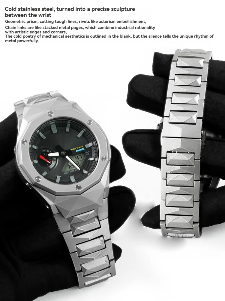 Metal Case & Strap Mod Kit for Casio G-SHOCK Casioak GA-2100/2110/GA-B2100 |Stainless Steel Bezel & Band Replacement Accessories
Metal Case & Strap Mod Kit for Casio G-SHOCK Casioak GA-2100/2110/GA-B2100 |Stainless Steel Bezel & Band Replacement Accessories