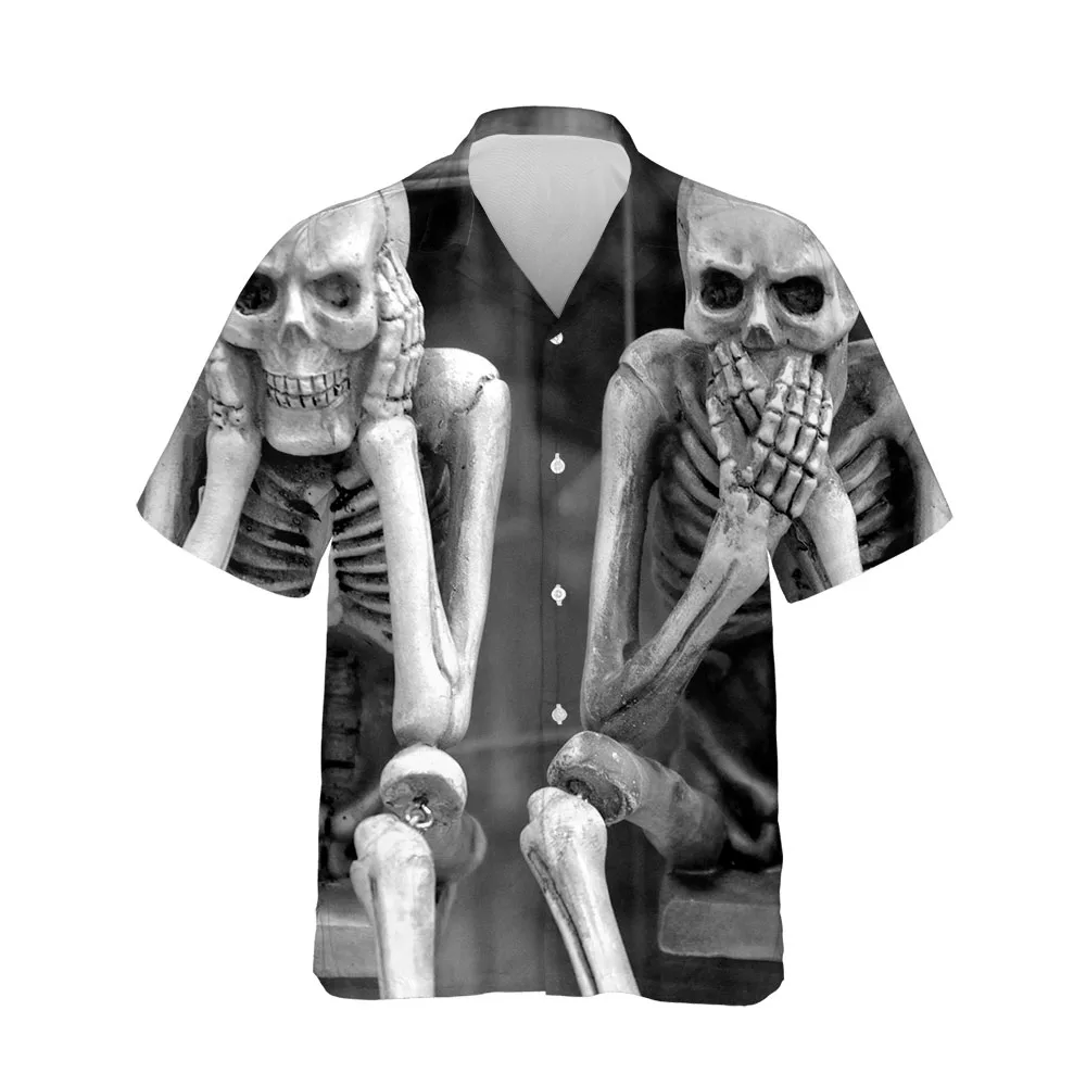 Jumeast Dark Souls Blouses Lonely Skull Shirts For Men Halloween Hawaiian Button Up Men's Shirt Casual Oversized Streetwear Tops
Jumeast Dark Souls Blouses Lonely Skull Shirts For Men Halloween Hawaiian Button Up Men's Shirt Casual Oversized Streetwear Tops