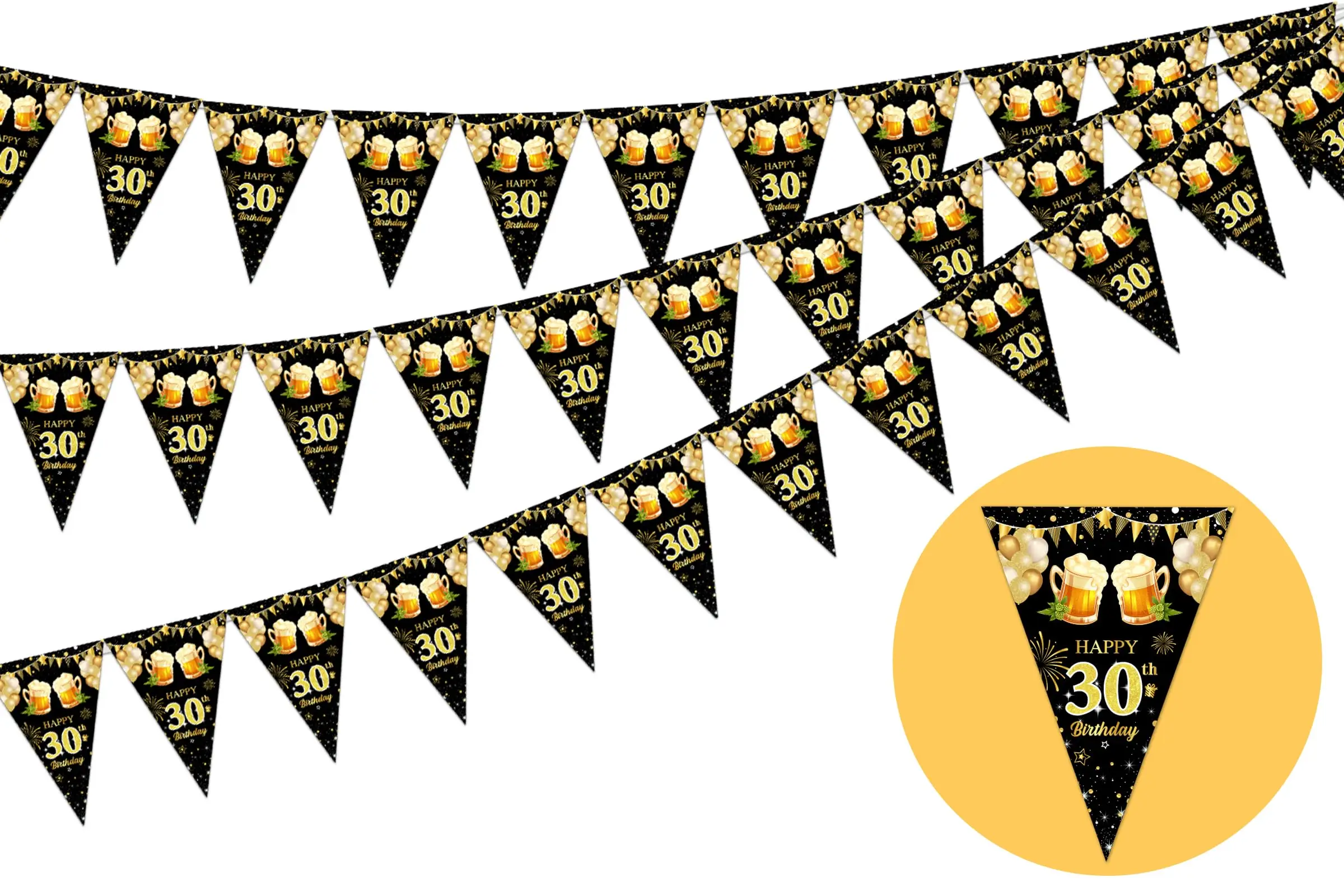 Cheereveal, 3 упаковки, пивной баннер на 30-летие, черное золото, счастливый вымпел, пиво от 30 лет
Cheereveal, 3 упаковки, пивной баннер на 30-летие, черное золото, счастливый вымпел, пиво от 30 лет