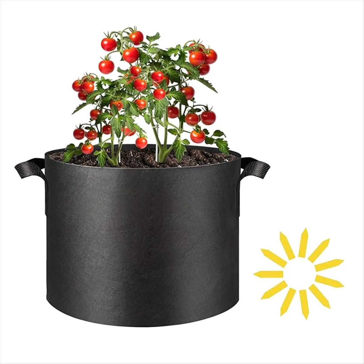L79A 12PCS Grow Bags 5 Gallon Planter Pots with Handles, Nonwoven Fabric Aeration Cloth Bag, Gardening for Tomoato, Potato
L79A 12PCS Grow Bags 5 Gallon Planter Pots with Handles, Nonwoven Fabric Aeration Cloth Bag, Gardening for Tomoato, Potato