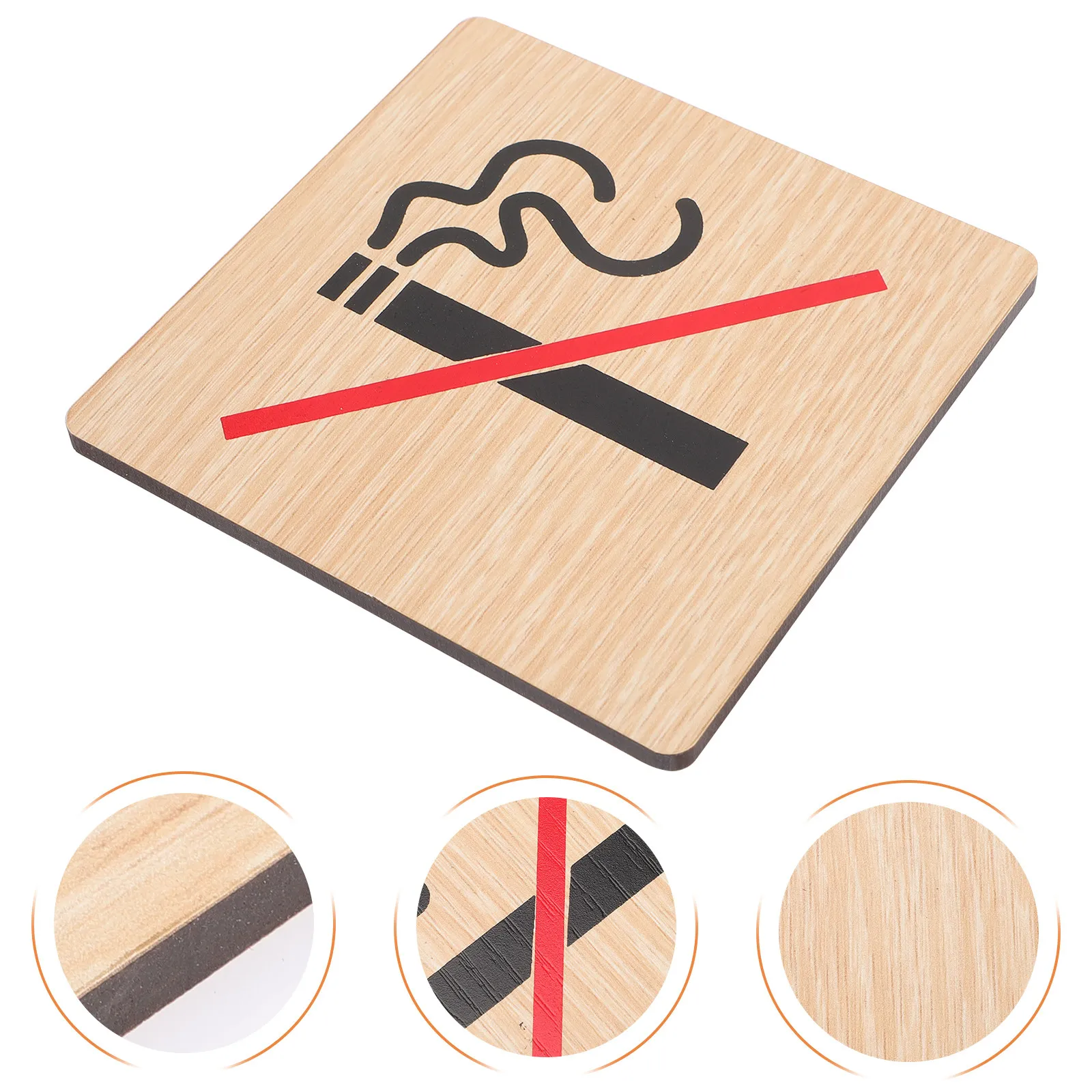 4Pcs No Smoking Warning Signs Wood Solid Non Rust No Smoking Plates for Hotels Restaurants Schools Offices Warning Sign
4Pcs No Smoking Warning Signs Wood Solid Non Rust No Smoking Plates for Hotels Restaurants Schools Offices Warning Sign