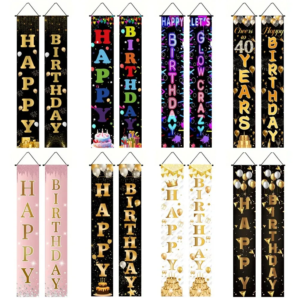 18‘40’50‘16’Birthday party decoration banner, indoor and outdoor hanging background decoration, birthday couplet hanging banner
18‘40’50‘16’Birthday party decoration banner, indoor and outdoor hanging background decoration, birthday couplet hanging banner