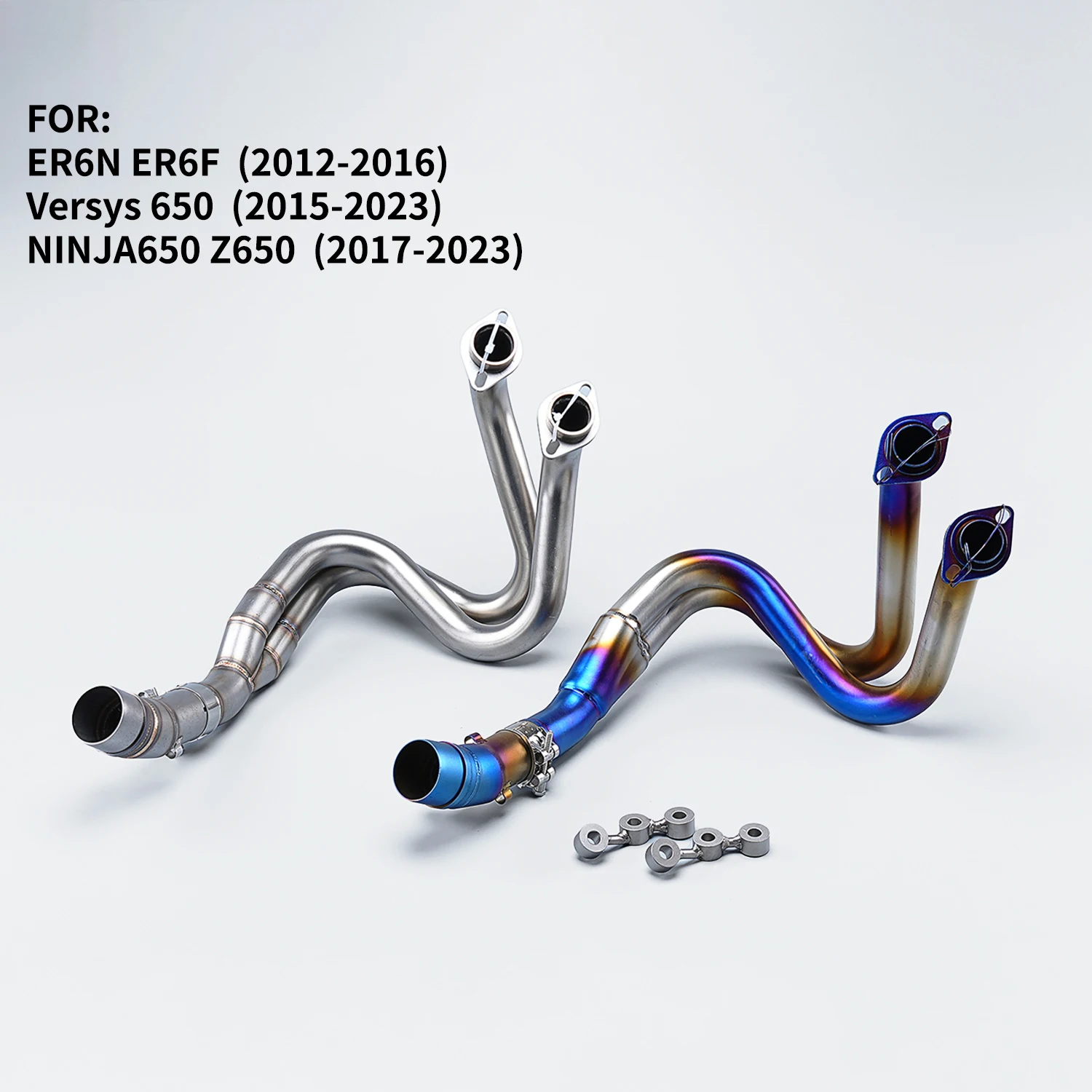 FOR ER6N ER6F VERSYS650 NINJA650 Z650 Motorcycle Exhaust Slip-On full System Escape Front Link Pipe mid-section modification
FOR ER6N ER6F VERSYS650 NINJA650 Z650 Motorcycle Exhaust Slip-On full System Escape Front Link Pipe mid-section modification