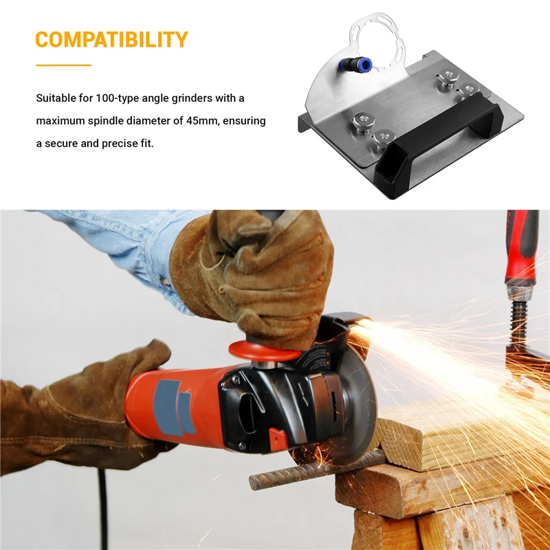 A26I-100 Type Angle Grinder Tile Chamfering Frame New 45 Degree Water Pipe Dust Removal Portable Chamfering Tool
A26I-100 Type Angle Grinder Tile Chamfering Frame New 45 Degree Water Pipe Dust Removal Portable Chamfering Tool
