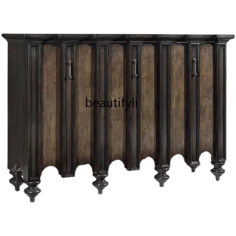American Wine Cabinet Showcase Entrance Cabinet Solid Wood Storage Cabinet Mid-Ancient Sideboard Cabinet
American Wine Cabinet Showcase Entrance Cabinet Solid Wood Storage Cabinet Mid-Ancient Sideboard Cabinet