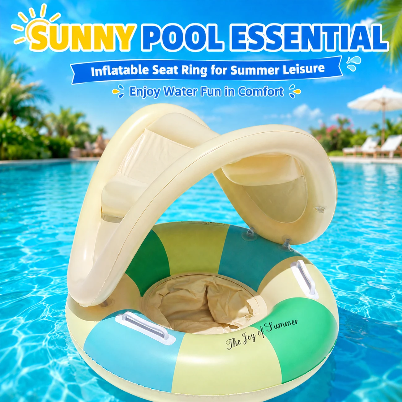 1PC Pool Floats, Sun Protection Inflatable Ring with Canopy, Swimming Float for Bath Beach Tub Shower Summer
1PC Pool Floats, Sun Protection Inflatable Ring with Canopy, Swimming Float for Bath Beach Tub Shower Summer