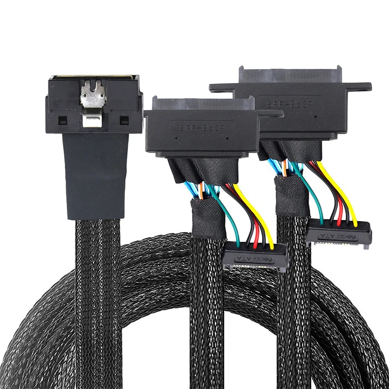 LP Low Profile SFF-8654 8I 74P to Dual SFF-8639 U.2 for SSD Cable
LP Low Profile SFF-8654 8I 74P to Dual SFF-8639 U.2 for SSD Cable