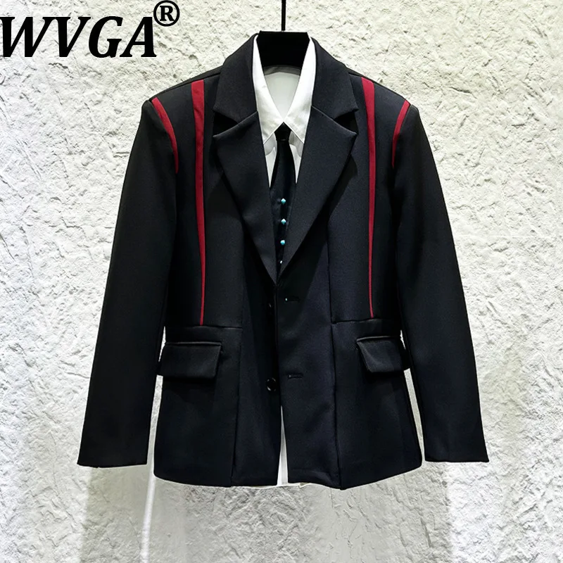 WVGA Spring Autumn New Men Tide Patchwork Color-Block Trendy Blazer Niche Chic Casual Retro Turn-Down Collar Suit Jackets W15265
WVGA Spring Autumn New Men Tide Patchwork Color-Block Trendy Blazer Niche Chic Casual Retro Turn-Down Collar Suit Jackets W15265