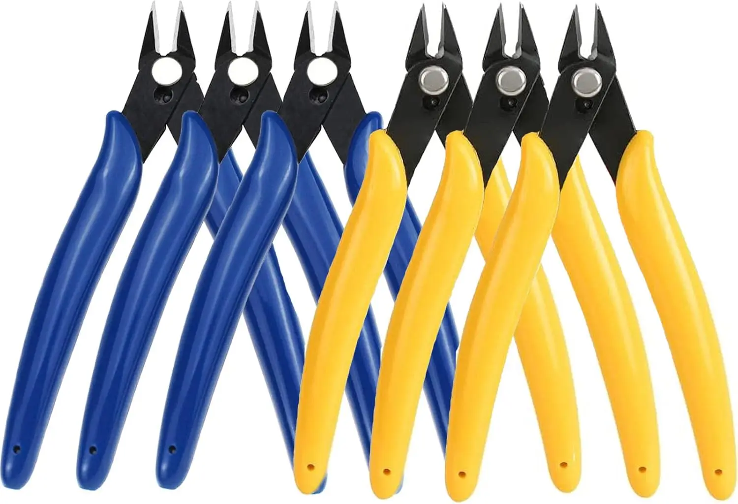 Micro Flush Cutters 5 Pack,Wire Cutter with Internal Spring,Diagonal Cutters for Electronics,Heating Wire,Model Sprue,Soft Coppe
Micro Flush Cutters 5 Pack,Wire Cutter with Internal Spring,Diagonal Cutters for Electronics,Heating Wire,Model Sprue,Soft Coppe
