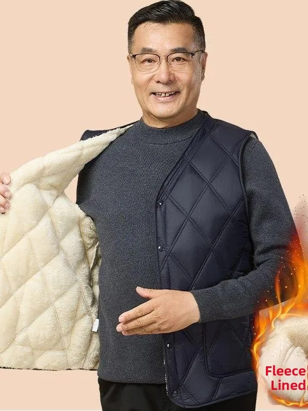 Thiened Fce Warm Vest Men's Winter Middle-Aged And ly Dad Autumn And Winter andpa oulder Pad Upper Apparel
Thiened Fce Warm Vest Men's Winter Middle-Aged And ly Dad Autumn And Winter andpa oulder Pad Upper Apparel