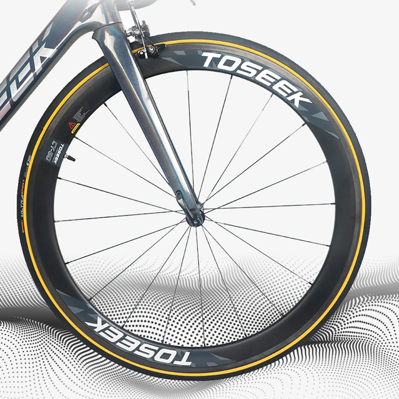 STLF TOSEEK High Quality Carbon Rim 38mm 45mm 50mmRoad Cycling Competition Carbon Wheels V Brake/Disc Brake 700c Road Bike Wheel
STLF TOSEEK High Quality Carbon Rim 38mm 45mm 50mmRoad Cycling Competition Carbon Wheels V Brake/Disc Brake 700c Road Bike Wheel