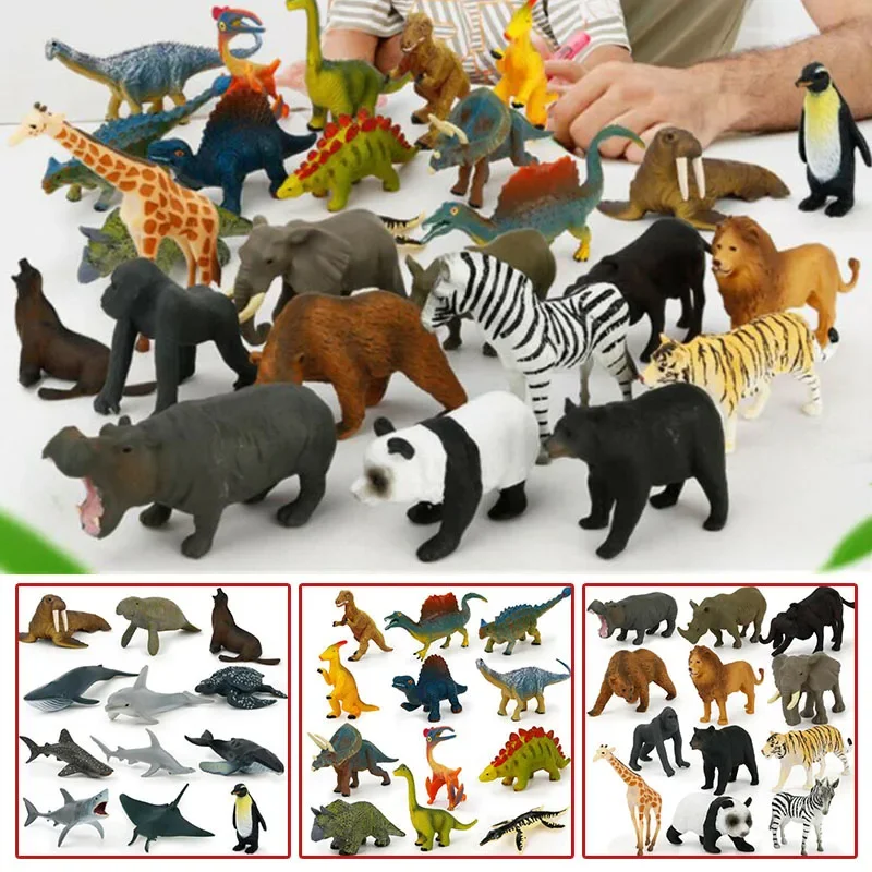 12pcs Mini Jungle Animal Toys Set Realistic Wild Ocean Animal Wild Animal, Dinosaur Diy Handicraft Model Ornaments For Kids Gift
12pcs Mini Jungle Animal Toys Set Realistic Wild Ocean Animal Wild Animal, Dinosaur Diy Handicraft Model Ornaments For Kids Gift