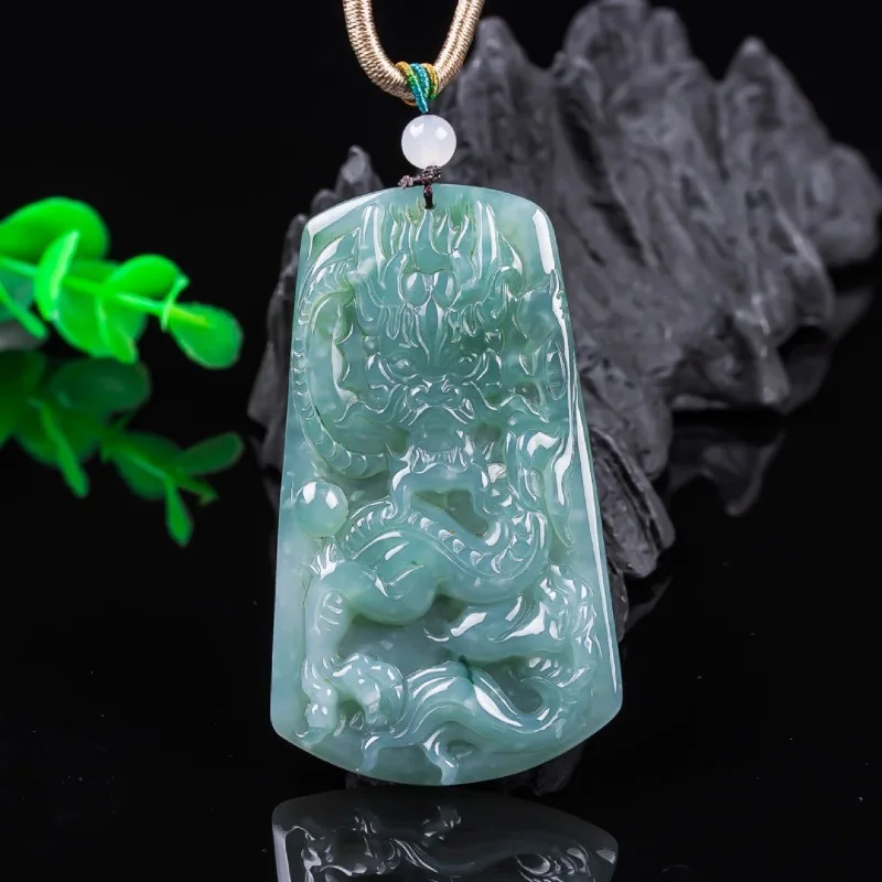 Natural Emerald Burmese Blue Water Zodiac Mighty Dragon Card Pendant Amulets Jewelry Gifts Certificate Sweater Chain New Charm
Natural Emerald Burmese Blue Water Zodiac Mighty Dragon Card Pendant Amulets Jewelry Gifts Certificate Sweater Chain New Charm