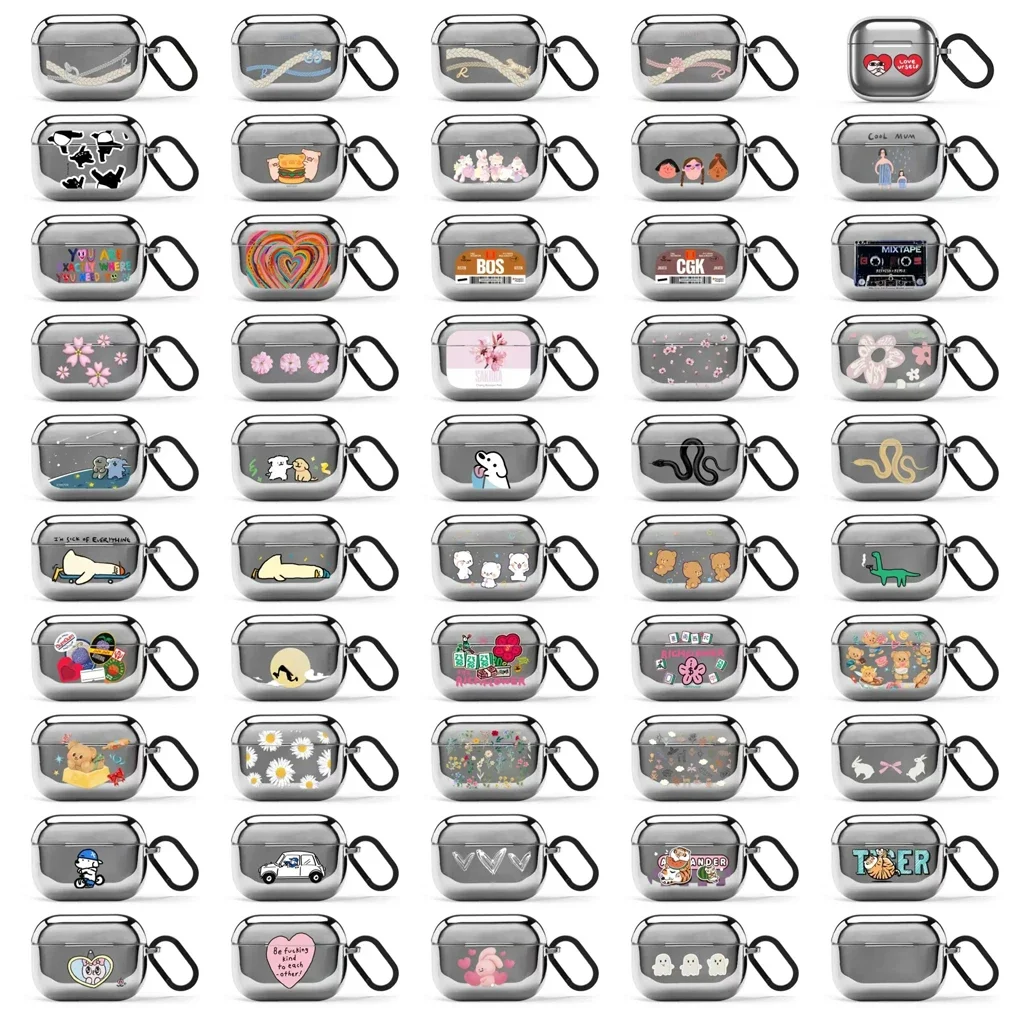 Cartoon Glossy Protective Case for AirPods Pro2 Pro 4 3 Pro Earbuds Charging Box Cover with Hook
Cartoon Glossy Protective Case for AirPods Pro2 Pro 4 3 Pro Earbuds Charging Box Cover with Hook
