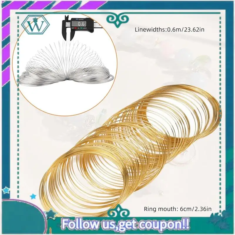 Premium 300 Loops Memory Wire For Jewelry Making Bracelets & Bracelet Making, Jewelry Wire Memory Beading Wire Steel Memory Wire
Premium 300 Loops Memory Wire For Jewelry Making Bracelets & Bracelet Making, Jewelry Wire Memory Beading Wire Steel Memory Wire