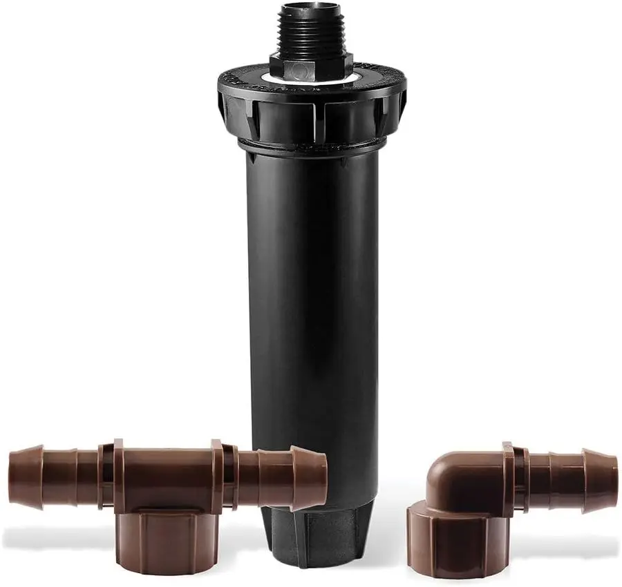 Drip Irrigation Conversion Kit for Spray Heads, 30 PSI Regulator & 200-Mesh Filter, Easy Retrofit for 1804/1806/1812 Bodies
Drip Irrigation Conversion Kit for Spray Heads, 30 PSI Regulator & 200-Mesh Filter, Easy Retrofit for 1804/1806/1812 Bodies