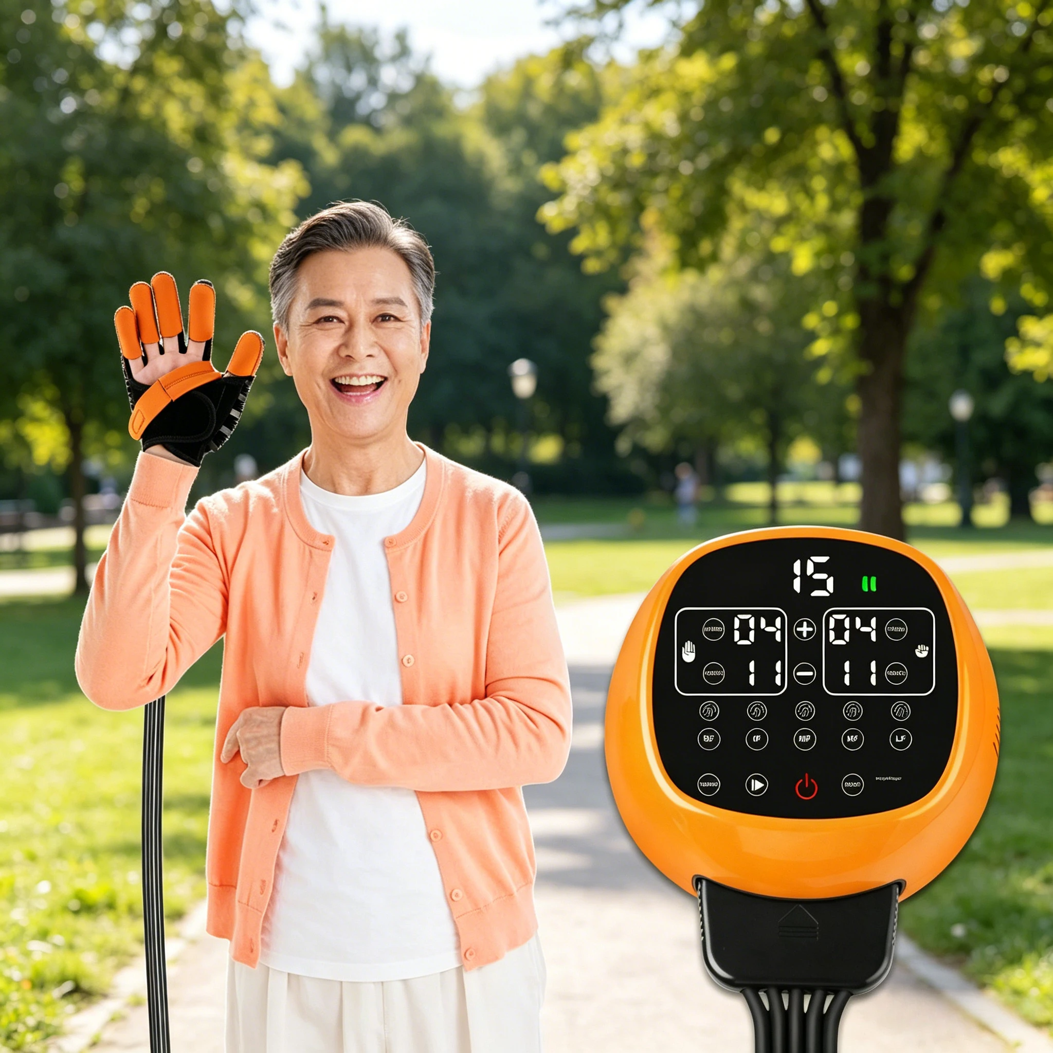 Electric Rehabilitation Robot Gloves Hand Stroke Hemiplegia Cerebral Infarction Hand Function Training Finger Exerciser Glove
Electric Rehabilitation Robot Gloves Hand Stroke Hemiplegia Cerebral Infarction Hand Function Training Finger Exerciser Glove