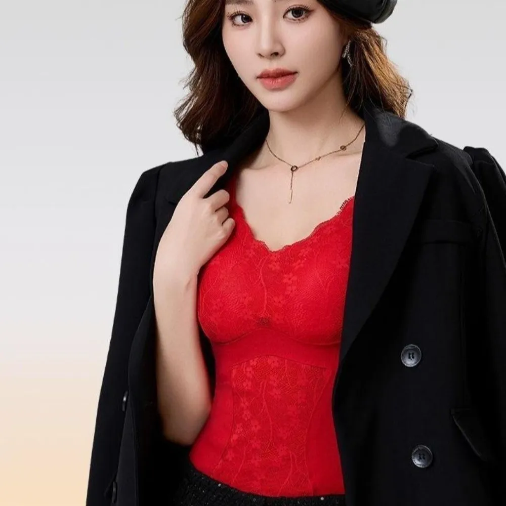 Lace Thermal Shapewear Camisole Slimming with Padded Cups Thermal Underwear Crop Tops Tanks Velvet Fleece Winter Suspender Vest
Lace Thermal Shapewear Camisole Slimming with Padded Cups Thermal Underwear Crop Tops Tanks Velvet Fleece Winter Suspender Vest