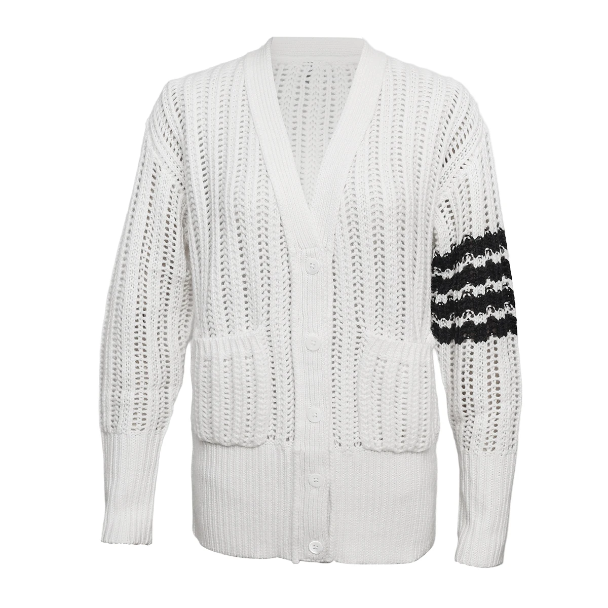 Z1025 100% wool V-neck single breasted long sleeve light luxury cardigan for women
Z1025 100% wool V-neck single breasted long sleeve light luxury cardigan for women