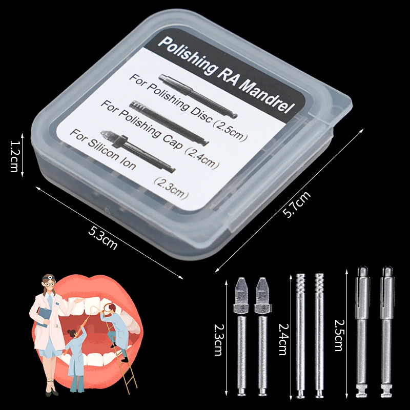 6pcs Polishing disc handle box, stainless steel polishing disc accessory handle, oral medical equipment tools
6pcs Polishing disc handle box, stainless steel polishing disc accessory handle, oral medical equipment tools