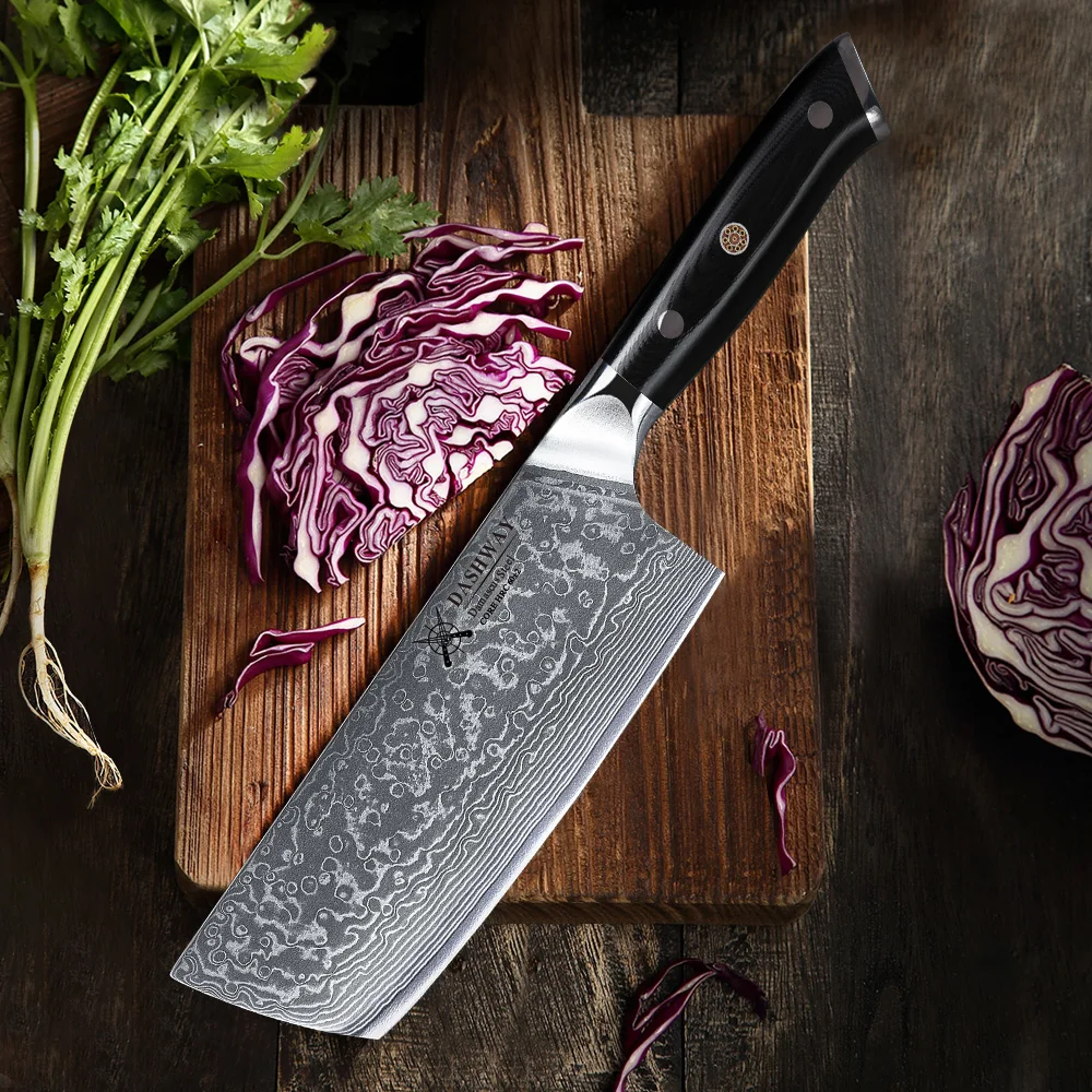 DASHWAY 7" Nakiri Chef Knife Japanese Damascus Steel Sharp Meat Cleaver Vegetable Slicer Cook Tools Professional Kitchen Knife
DASHWAY 7" Nakiri Chef Knife Japanese Damascus Steel Sharp Meat Cleaver Vegetable Slicer Cook Tools Professional Kitchen Knife