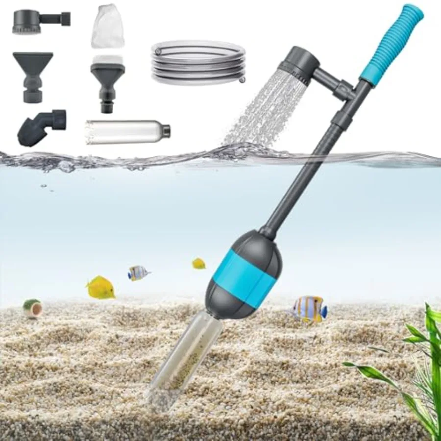 30W Electric Aquarium Gravel Cleaner with 6Ft Tubing 6IN1 Automatic Fish Tank Gravel Vacuum Water Changer Wash Sand and Water C
30W Electric Aquarium Gravel Cleaner with 6Ft Tubing 6IN1 Automatic Fish Tank Gravel Vacuum Water Changer Wash Sand and Water C