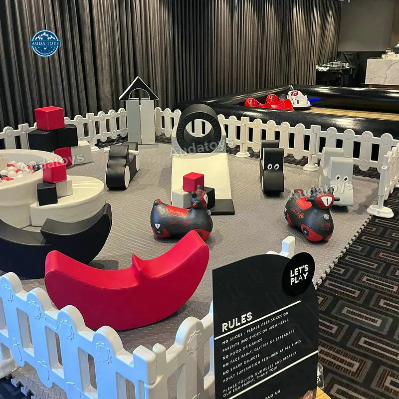 Red Black PVC Foam Mobile Commercial Kids Indoor Playground Soft Play Party Rental Equipment 16x13ft 20 Kids 1 Year
Red Black PVC Foam Mobile Commercial Kids Indoor Playground Soft Play Party Rental Equipment 16x13ft 20 Kids 1 Year
