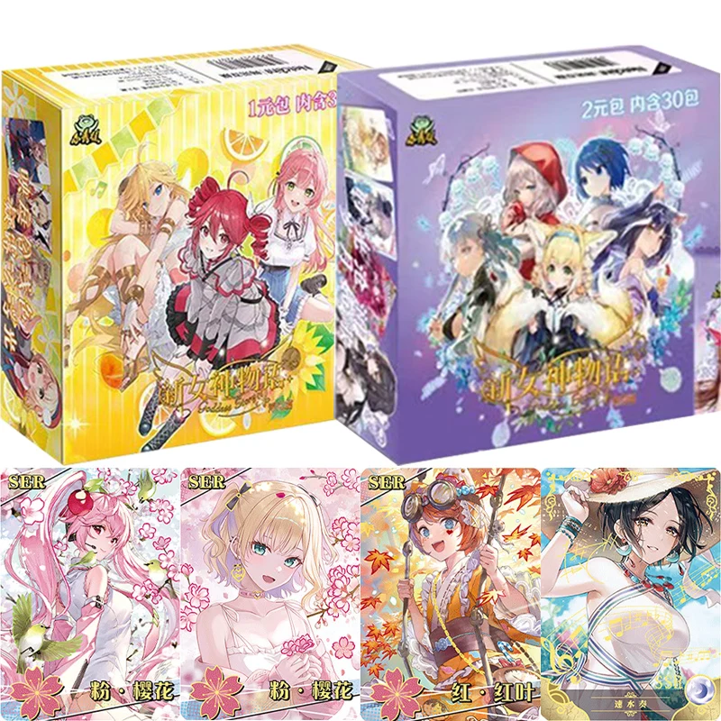 Подлинная новая карта «История богини», плавающий свет, глава, богиня Tcg, игровая коробка-бустер, милая девушка, коллекция аниме, карты, игрушки, подарки 
Подлинная новая карта «История богини», плавающий свет, глава, богиня Tcg, игровая коробка-бустер, милая девушка, коллекция аниме, карты, игрушки, подарки