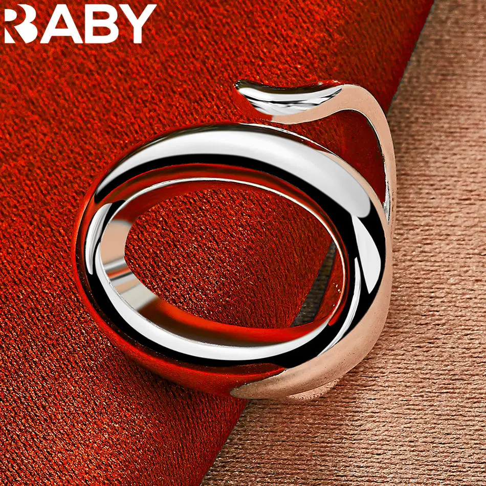 URBABY 925 Sterling Silver Round Open Ring For Women and Men Fashion Jewelry Simple Classic Party Accessories Birthday Gifts
URBABY 925 Sterling Silver Round Open Ring For Women and Men Fashion Jewelry Simple Classic Party Accessories Birthday Gifts