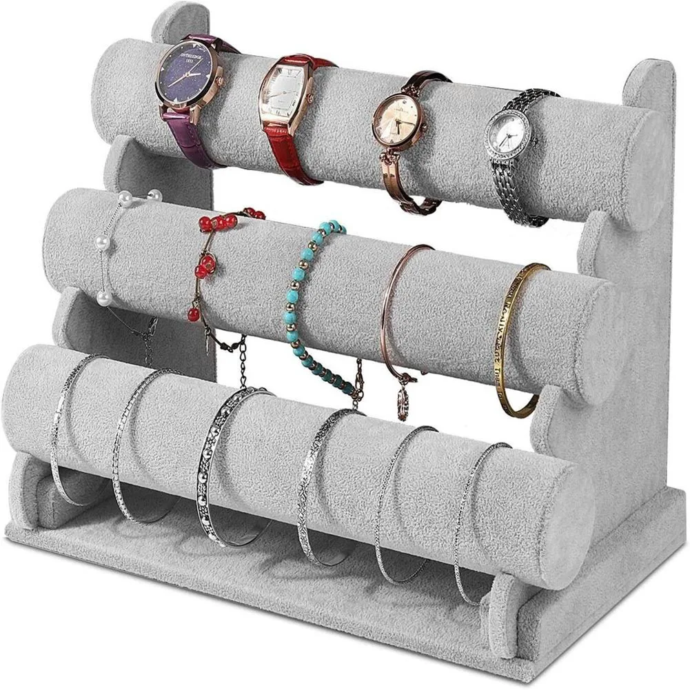 3 Tiers Bracelet Display Stand Saving Space Jewellery Organiser Multipurpose Watch Storage Bracket
3 Tiers Bracelet Display Stand Saving Space Jewellery Organiser Multipurpose Watch Storage Bracket