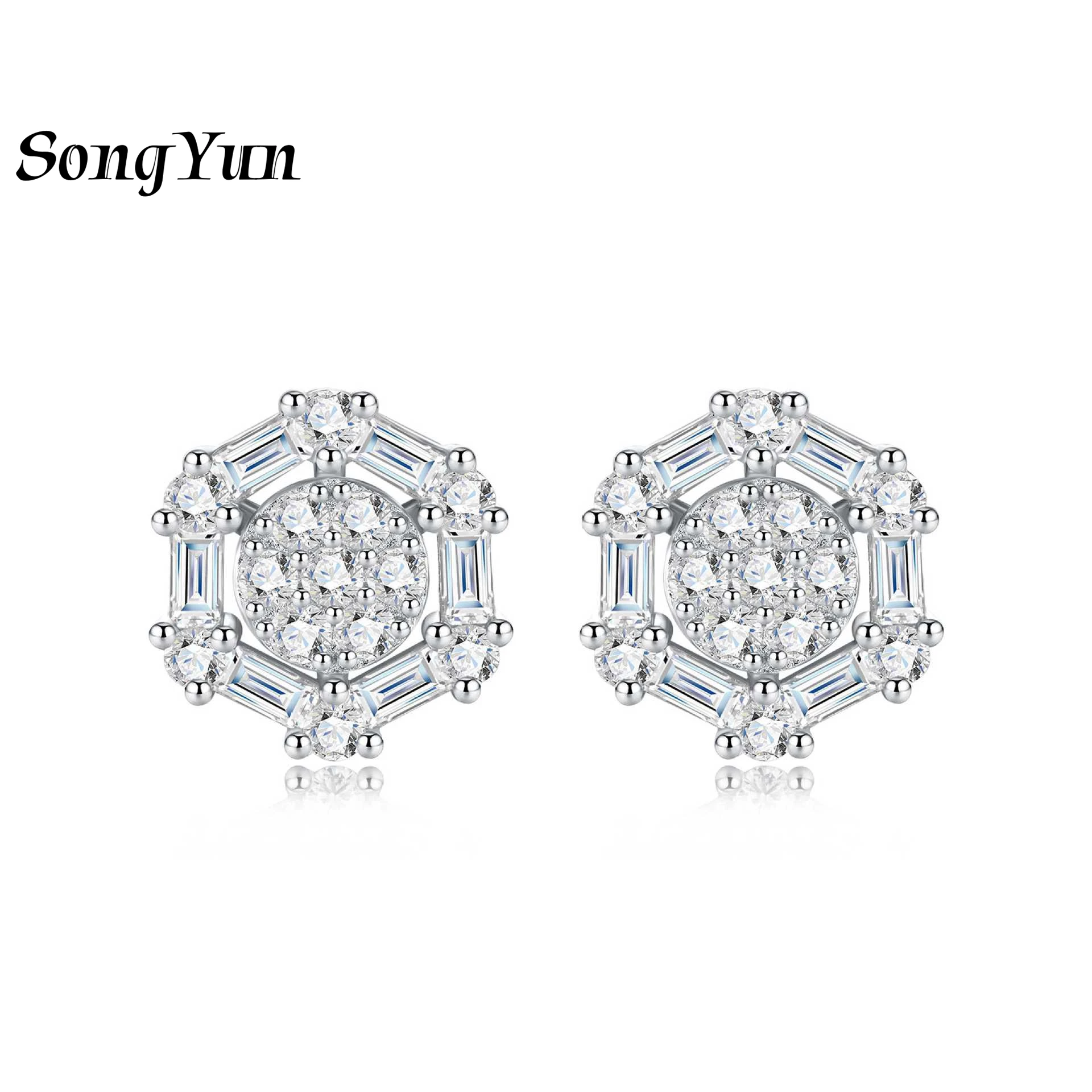 SongYun Designer Jewelry 925 Silver Huggie Earring Women D Color Moissanite Diamond Stud Earrings Summer 18K Gold Plated Jewelry
SongYun Designer Jewelry 925 Silver Huggie Earring Women D Color Moissanite Diamond Stud Earrings Summer 18K Gold Plated Jewelry