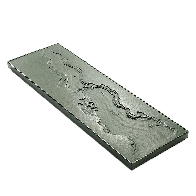 Natural black gold stone tea plate relief household tea table, stone plate tea set, stone plate tea sea
Natural black gold stone tea plate relief household tea table, stone plate tea set, stone plate tea sea