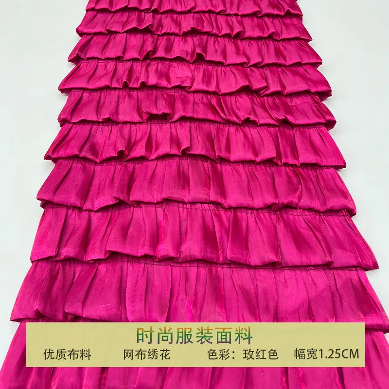 Soft Mesh Ruffle Fashion Fabric for Tiered Skirt Children's Clothing Handmade Design Cloth Diy By The Yard Sewing Material
Soft Mesh Ruffle Fashion Fabric for Tiered Skirt Children's Clothing Handmade Design Cloth Diy By The Yard Sewing Material