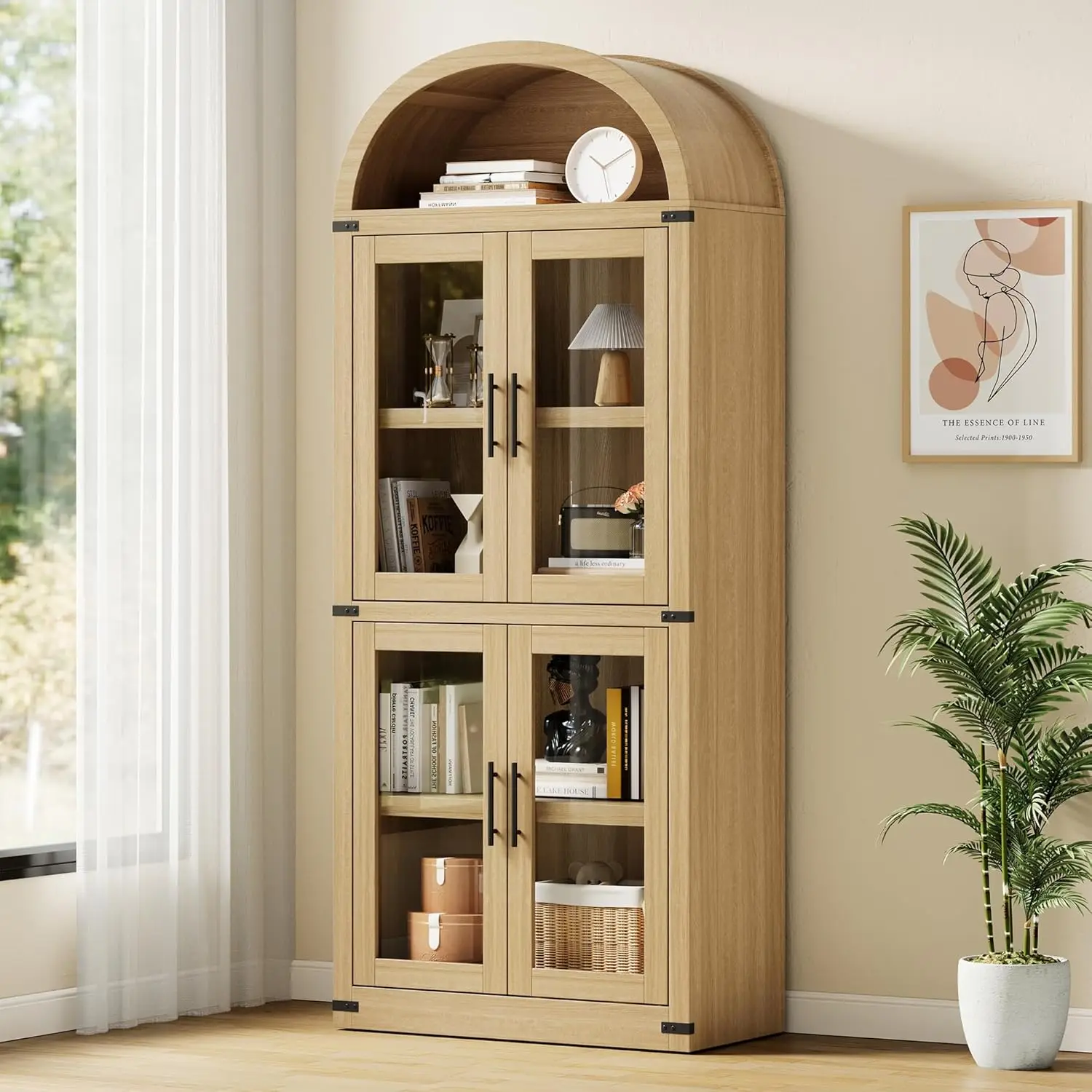 GarveeHome арочная книжная полка с дверцами, книжный шкаф для фермерского дома, полки для хранения глубины 15,83 дюйма, деревянная витрина высотой 71,4 дюйма
GarveeHome арочная книжная полка с дверцами, книжный шкаф для фермерского дома, полки для хранения глубины 15,83 дюйма, деревянная витрина высотой 71,4 дюйма