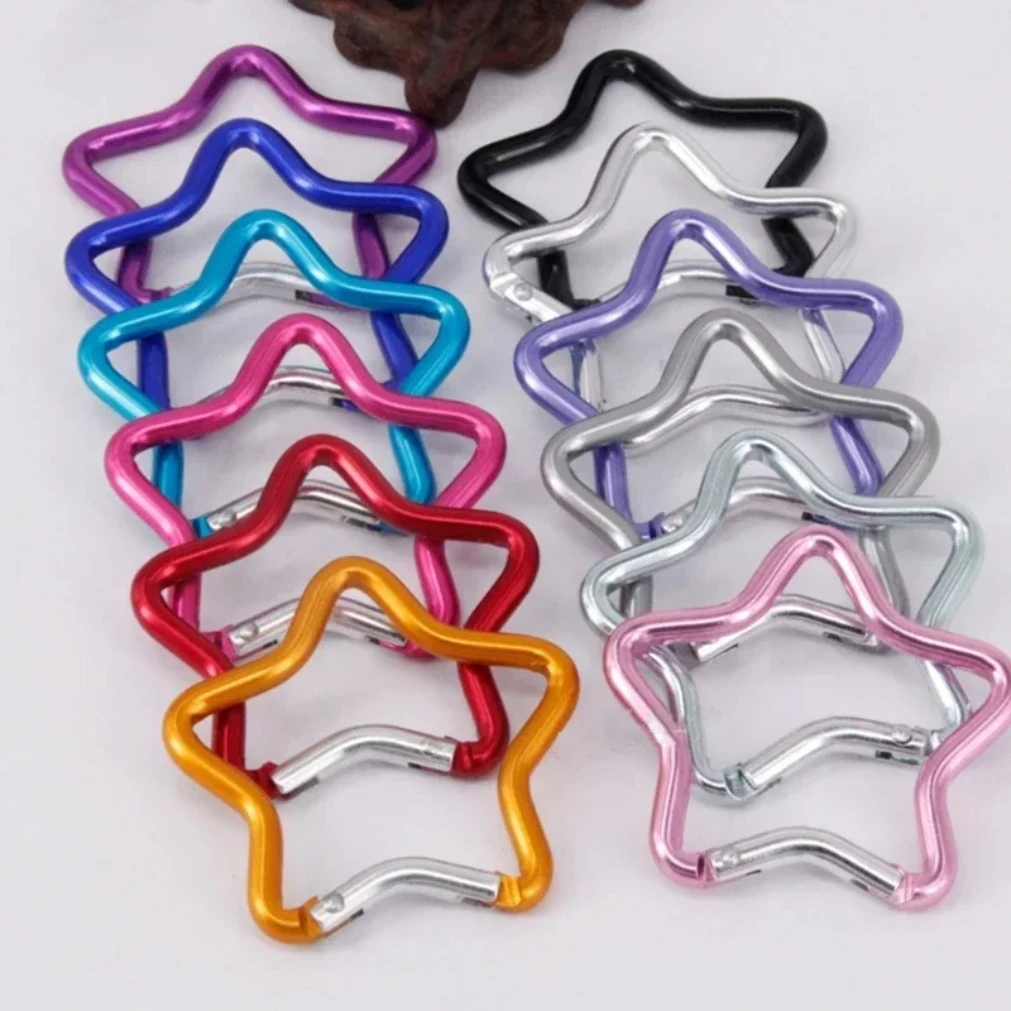 Outdoor Star Shaped Spring Locking Carabiner Clip Keychains for Backpack Camping Hiking Traveling Multicolour pcs 2025 Wholesale
Outdoor Star Shaped Spring Locking Carabiner Clip Keychains for Backpack Camping Hiking Traveling Multicolour pcs 2025 Wholesale