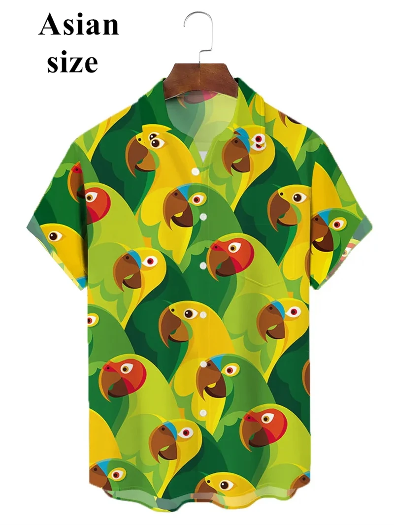 Hawaiian Shirt For Men Aloha Tops Colorful Parrot Pattern 3D Printed Short Sleeve Button Shirt Harajuku Y2k Summer Men Shirts
Hawaiian Shirt For Men Aloha Tops Colorful Parrot Pattern 3D Printed Short Sleeve Button Shirt Harajuku Y2k Summer Men Shirts