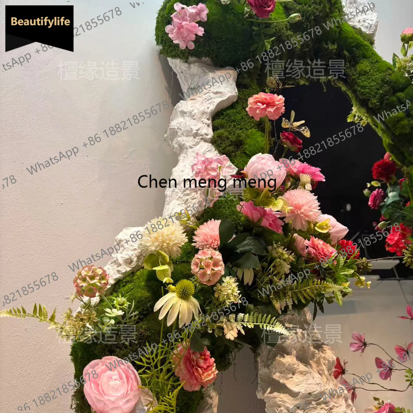 b567 Clothing store window landscaping mirror decorates green plant wall, coffee shop atmosphere arranges floral ornaments
b567 Clothing store window landscaping mirror decorates green plant wall, coffee shop atmosphere arranges floral ornaments