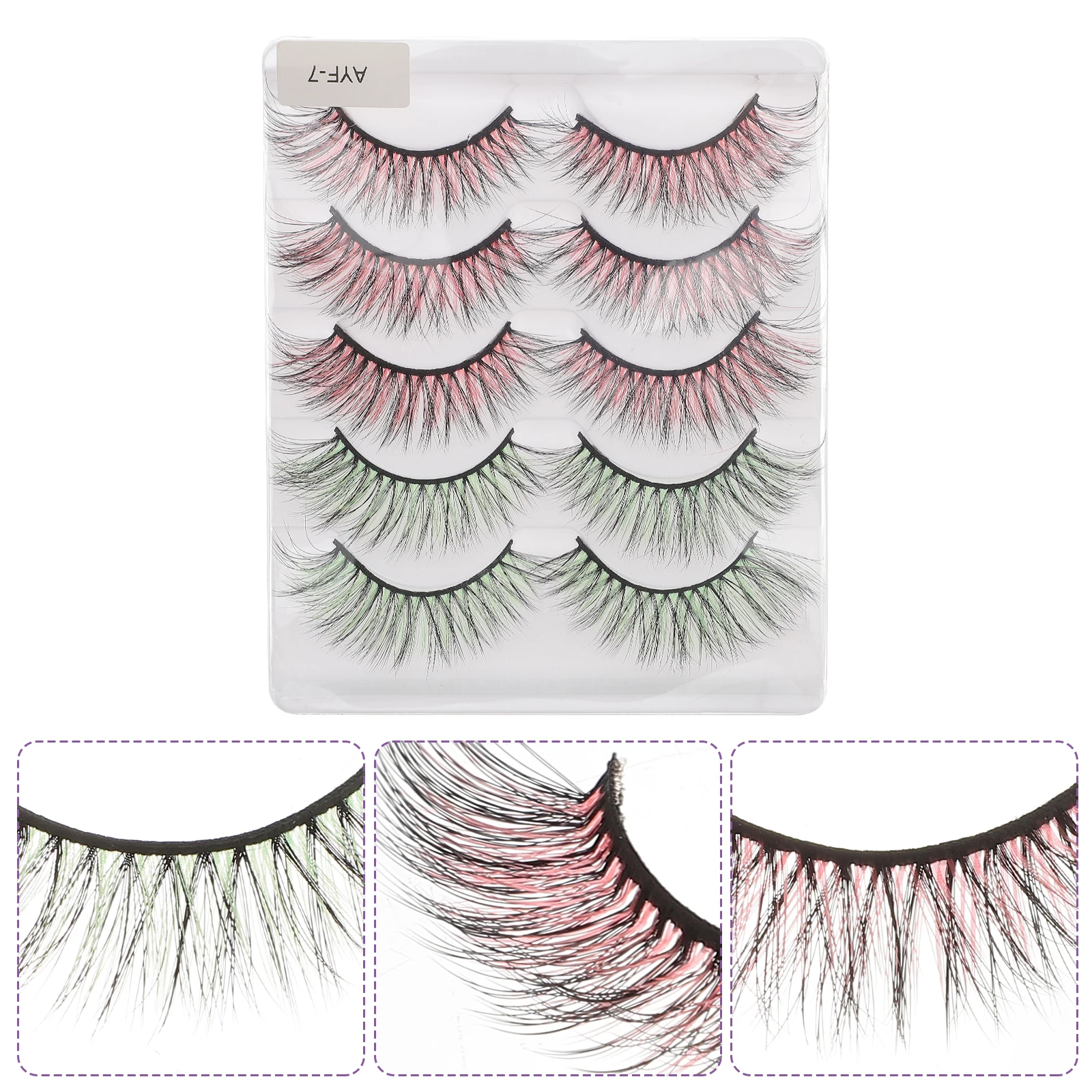5 Pairs Colored False Eyelashes Fake Extensions Cross Wispy Strips Cluster Mascara Imitation
5 Pairs Colored False Eyelashes Fake Extensions Cross Wispy Strips Cluster Mascara Imitation