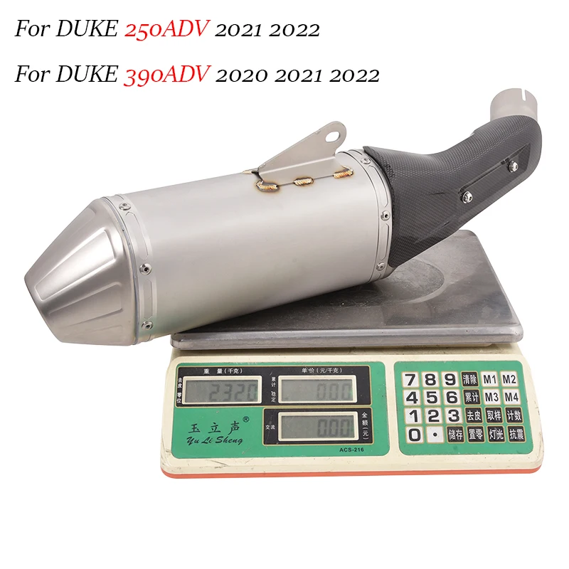Slip On Motorcycle Exhaust System Carbon Fiber Exhaust Muffler Tail Pipe Modified For DUKE 250 Adventure 390ADV 2021 2022
Slip On Motorcycle Exhaust System Carbon Fiber Exhaust Muffler Tail Pipe Modified For DUKE 250 Adventure 390ADV 2021 2022