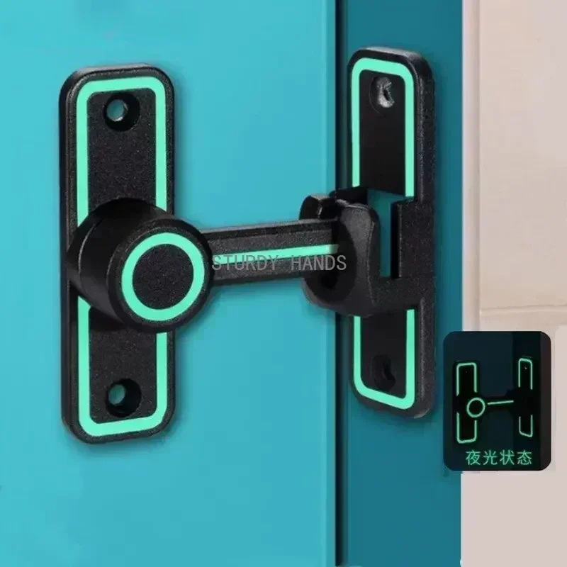 Indoor Zinc Alloy Door Bolt 90/180 Degree Dual Purpose Luminous Door Buckle Bathroom Sliding Door Latch Kitchen Cabinet Lock
Indoor Zinc Alloy Door Bolt 90/180 Degree Dual Purpose Luminous Door Buckle Bathroom Sliding Door Latch Kitchen Cabinet Lock