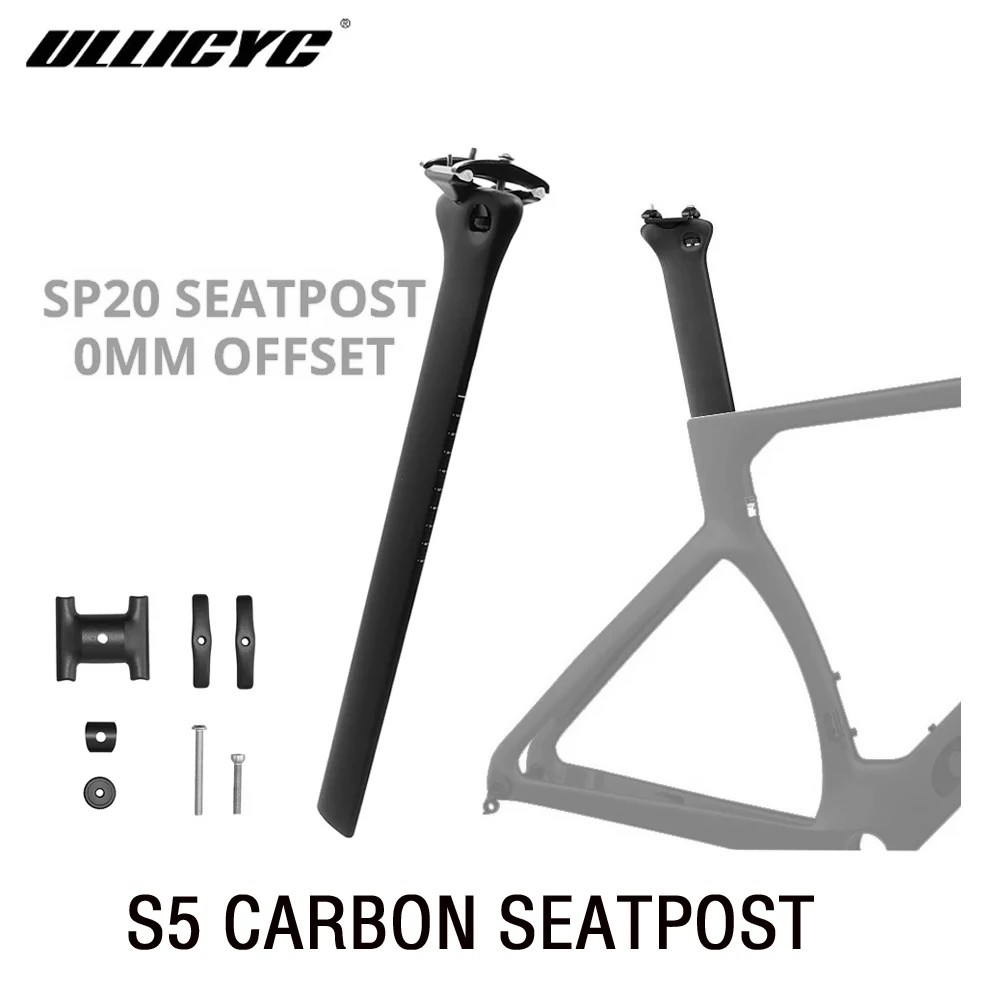 For S5 Frame SP20 Carbon Fiber Seat Post 0° Offset Carbon 231g Compatible With S2 S3 S5 S-Series 52x10mm , 400mm
For S5 Frame SP20 Carbon Fiber Seat Post 0° Offset Carbon 231g Compatible With S2 S3 S5 S-Series 52x10mm , 400mm