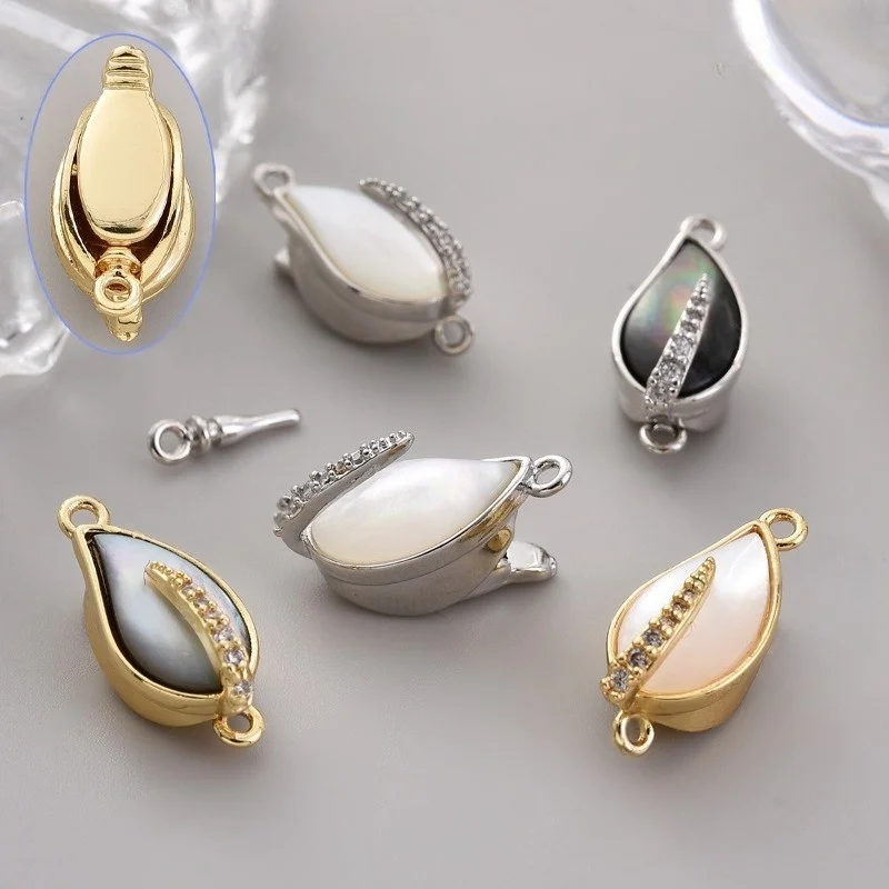 1 Pcs DIY Jewelry Making Connector 18K Gold Plated Ingot Pearl Press Clasp Fastening Lock Handmade Necklace Bracelet Accessories
1 Pcs DIY Jewelry Making Connector 18K Gold Plated Ingot Pearl Press Clasp Fastening Lock Handmade Necklace Bracelet Accessories