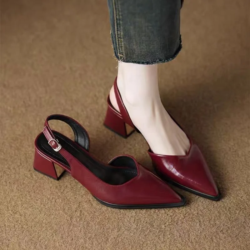 High Heels Sandals Woman Pointed Toe Heeled Shoes Shallow 2025 Summer Trend Loafers Slingback Shoes Elegant Dress Pumps Mujer
High Heels Sandals Woman Pointed Toe Heeled Shoes Shallow 2025 Summer Trend Loafers Slingback Shoes Elegant Dress Pumps Mujer