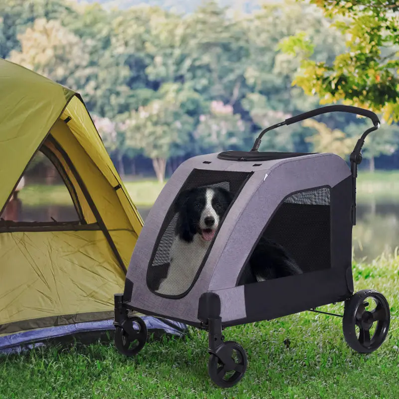 STLFFactory Sale Foldable Extra Large Dog Stroller Custom Color 30 kg Capacity Transparent Fashionable Oxford Fabric Portable Ca
STLFFactory Sale Foldable Extra Large Dog Stroller Custom Color 30 kg Capacity Transparent Fashionable Oxford Fabric Portable Ca