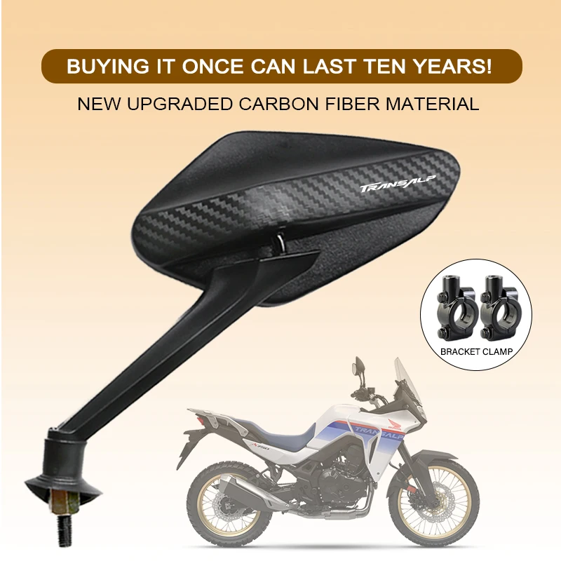2Pcs/Pair Motorcycle Carbon Fiber Rearview Side Mirror Rotatable 8mm For Honda TRANSALP XL600 XL650 XLV 600 650 700 Accessories
2Pcs/Pair Motorcycle Carbon Fiber Rearview Side Mirror Rotatable 8mm For Honda TRANSALP XL600 XL650 XLV 600 650 700 Accessories