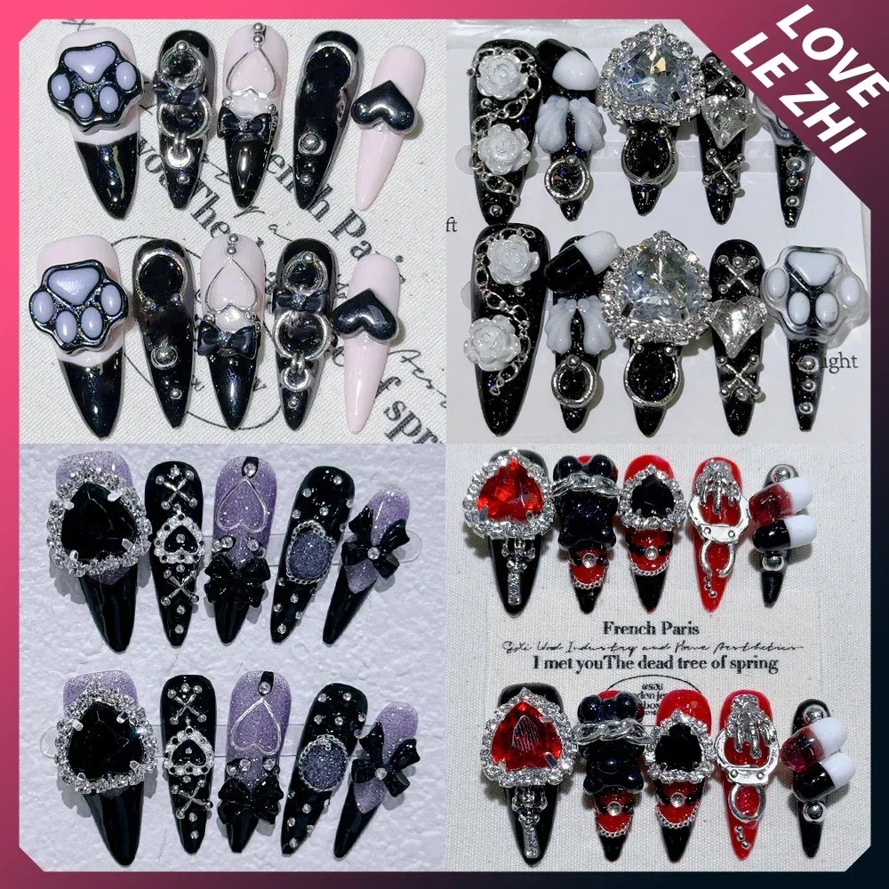 10Pcs Sanrio Hello Kitty Detachable Handmade Press On Nails Y2K Long Stiletto Rhinestone Pearl Diamond Acrylic Full Cover Nails
10Pcs Sanrio Hello Kitty Detachable Handmade Press On Nails Y2K Long Stiletto Rhinestone Pearl Diamond Acrylic Full Cover Nails