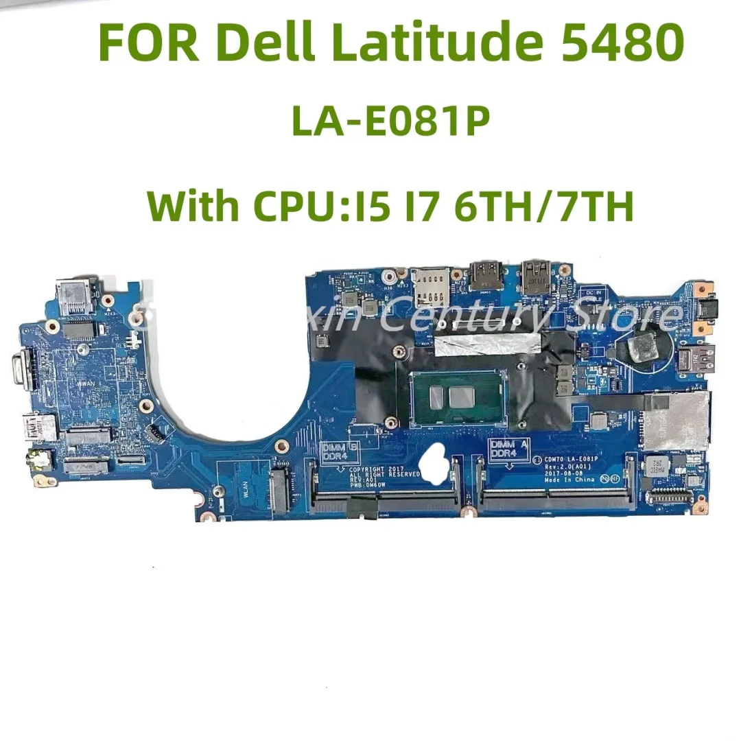 LA-E081P is suitable for Dell Latitude 5480 laptop motherboard with I3 I5 I7-6TH/7TH CPU 100% tested and shipped OK
LA-E081P is suitable for Dell Latitude 5480 laptop motherboard with I3 I5 I7-6TH/7TH CPU 100% tested and shipped OK