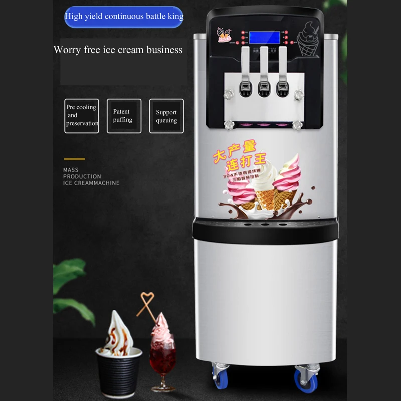 Soft Ice Cream Machine Commercial Ice Cream Making Machine Summer Snack Shop Cafe Desktop Ice Cream Maker
Soft Ice Cream Machine Commercial Ice Cream Making Machine Summer Snack Shop Cafe Desktop Ice Cream Maker