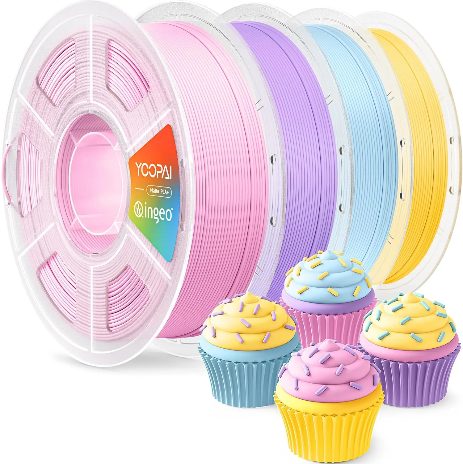PLA+ Matte Filament 1.75mm, 4KG (8.8lbs) 3D Printer Filament, Dimensional Accuracy +/- 0.02 mm, 4 Colors
PLA+ Matte Filament 1.75mm, 4KG (8.8lbs) 3D Printer Filament, Dimensional Accuracy +/- 0.02 mm, 4 Colors